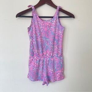 Lilly Pulitzer Floral Romper Size 8-10 Girls